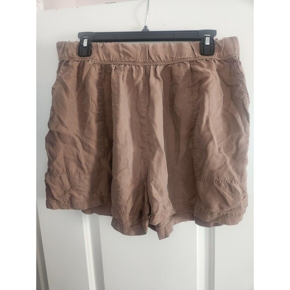 100% Silk Shorts Womens Elastic Waist Pull On  Luxury UNSUBSCRIBED NWT Medium - Picture 2 of 8